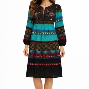 A Classy Chic Boutique Multicolor Long Sleeve Dress